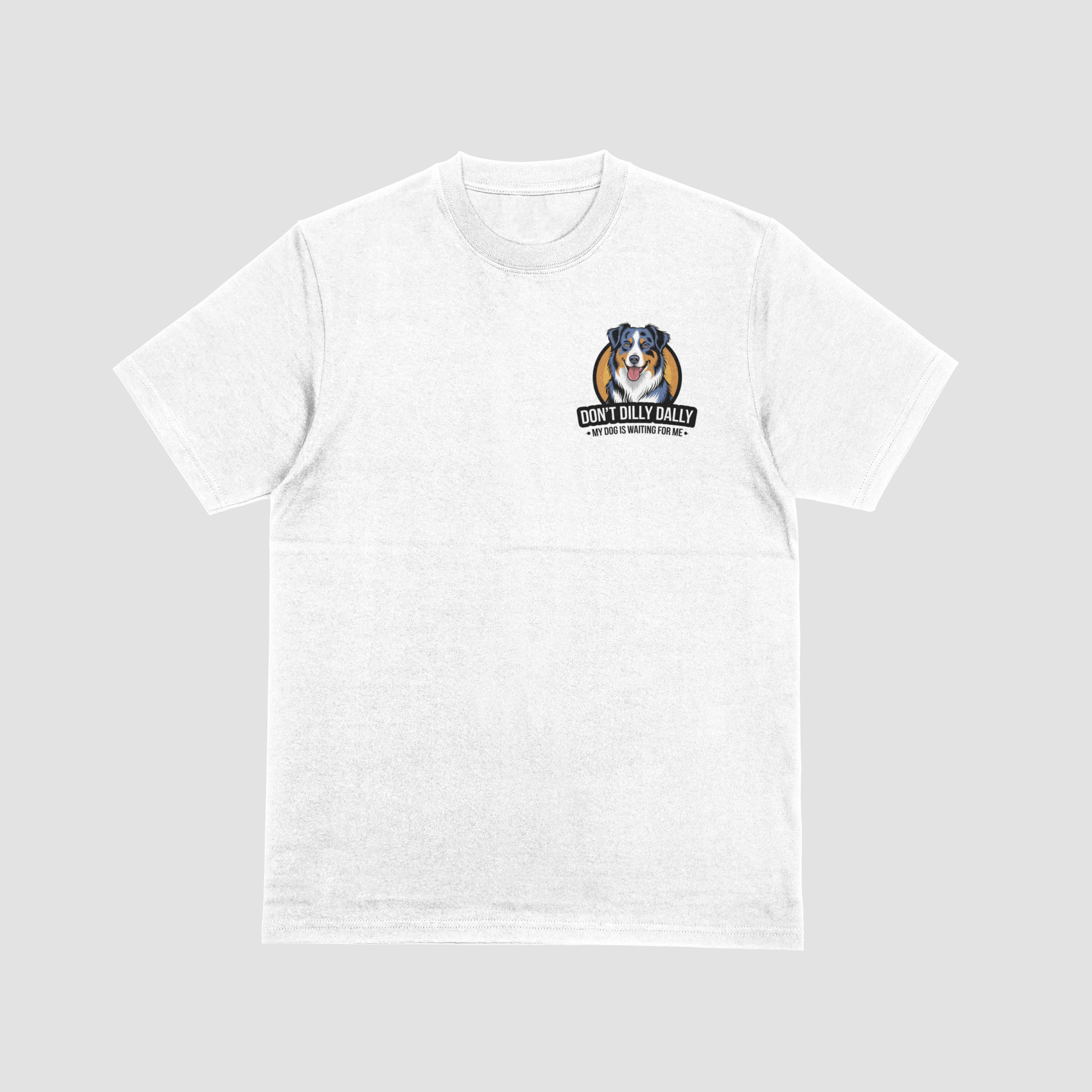 Dilly Dally Aussie small logo t shirt