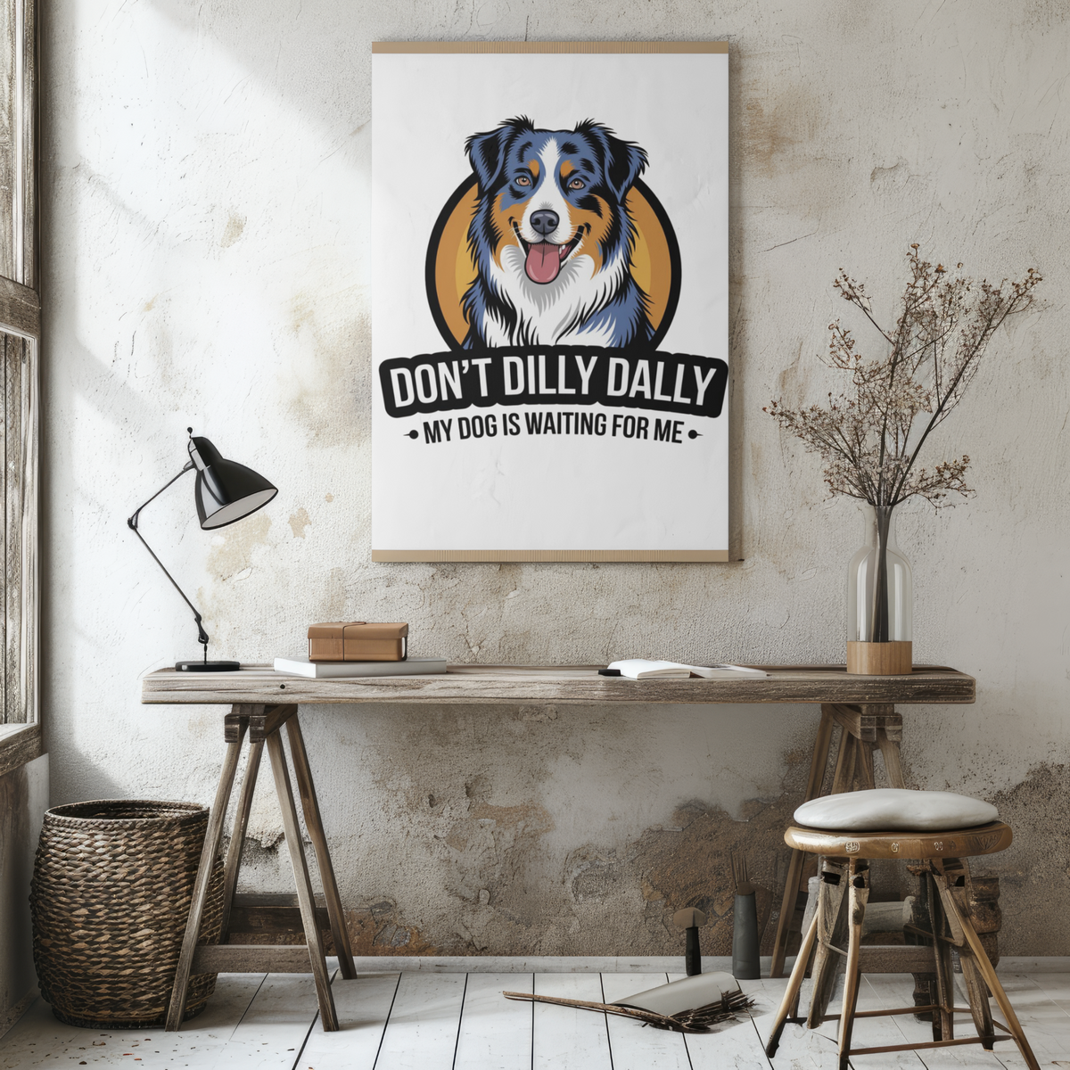 Dilly Dally Aussie Poster