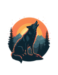 Howling wolf t shirt
