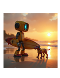 Robot Dog Surfer