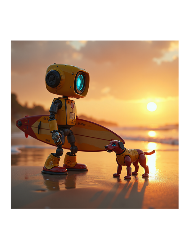 Robot Dog Surfer