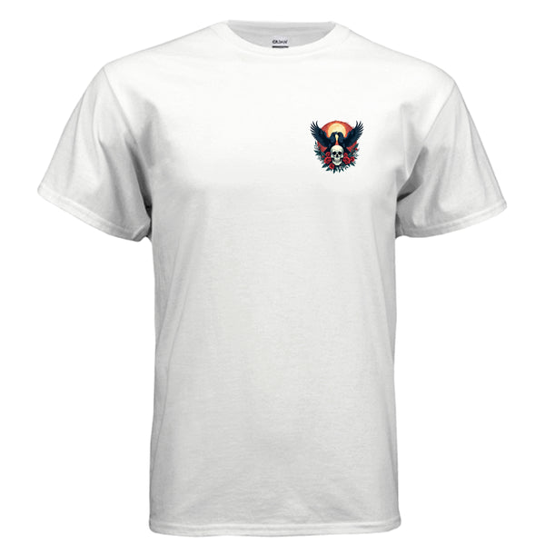 Crow With Roses T-Shirt Small