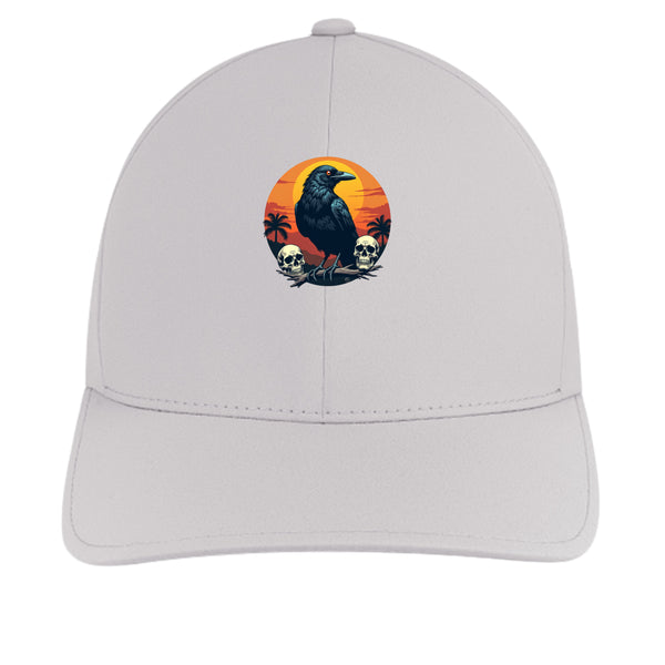 Crow With Skull Cap